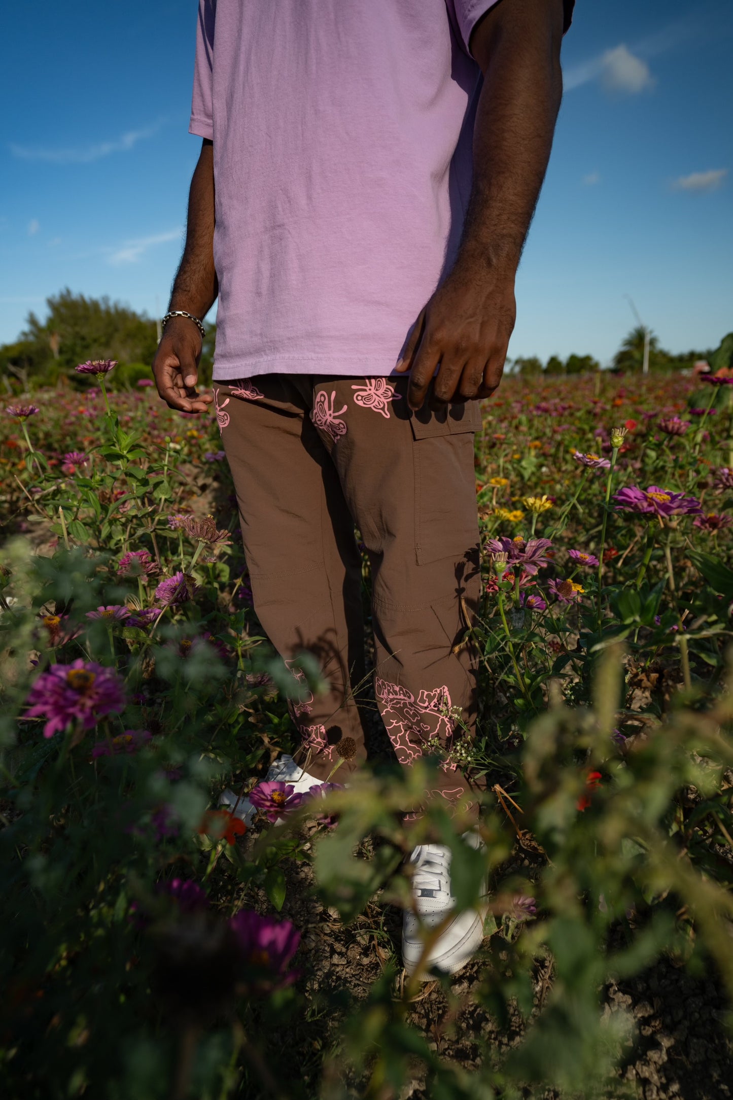 Butterfly Cargo Pants (Brown)